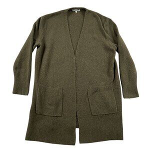 Madewell Kent Cardigan Sweater Womens Small Olive Green Wool Alpaca Blend